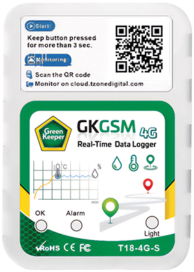 elektroniczny rejestrator temperatury do kontenerów Green Keeper online GSM 4G Real-Time