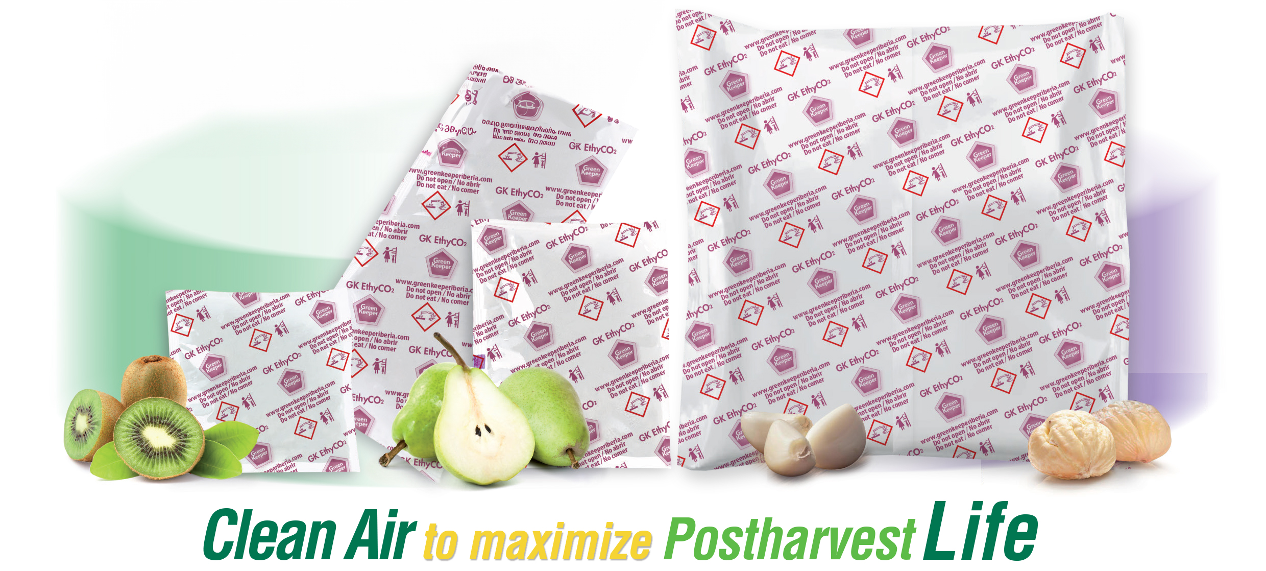 saszetki pochłaniające etylen i dwutlenek węgla